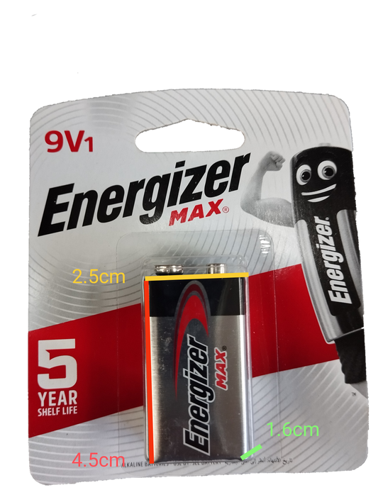 Energizer 9V Battery Alkaline 9V 6LF22