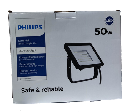 Philips 50W LED Floodlight 220V 3000K Warm White BVP150 G2, 50W LED 3000K Warm White Flood Light