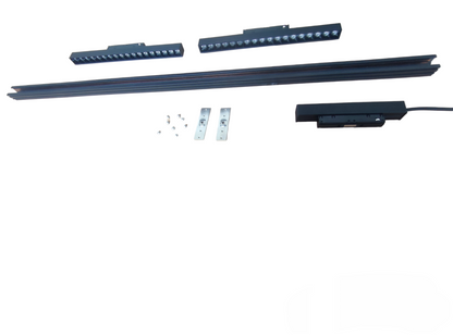 ILLUMIQ TERRA Magnetic Track Light 1 Meter 26mm with 2pcs 18W LED Grille Track Light Daylight 6500K 220V 20 Series