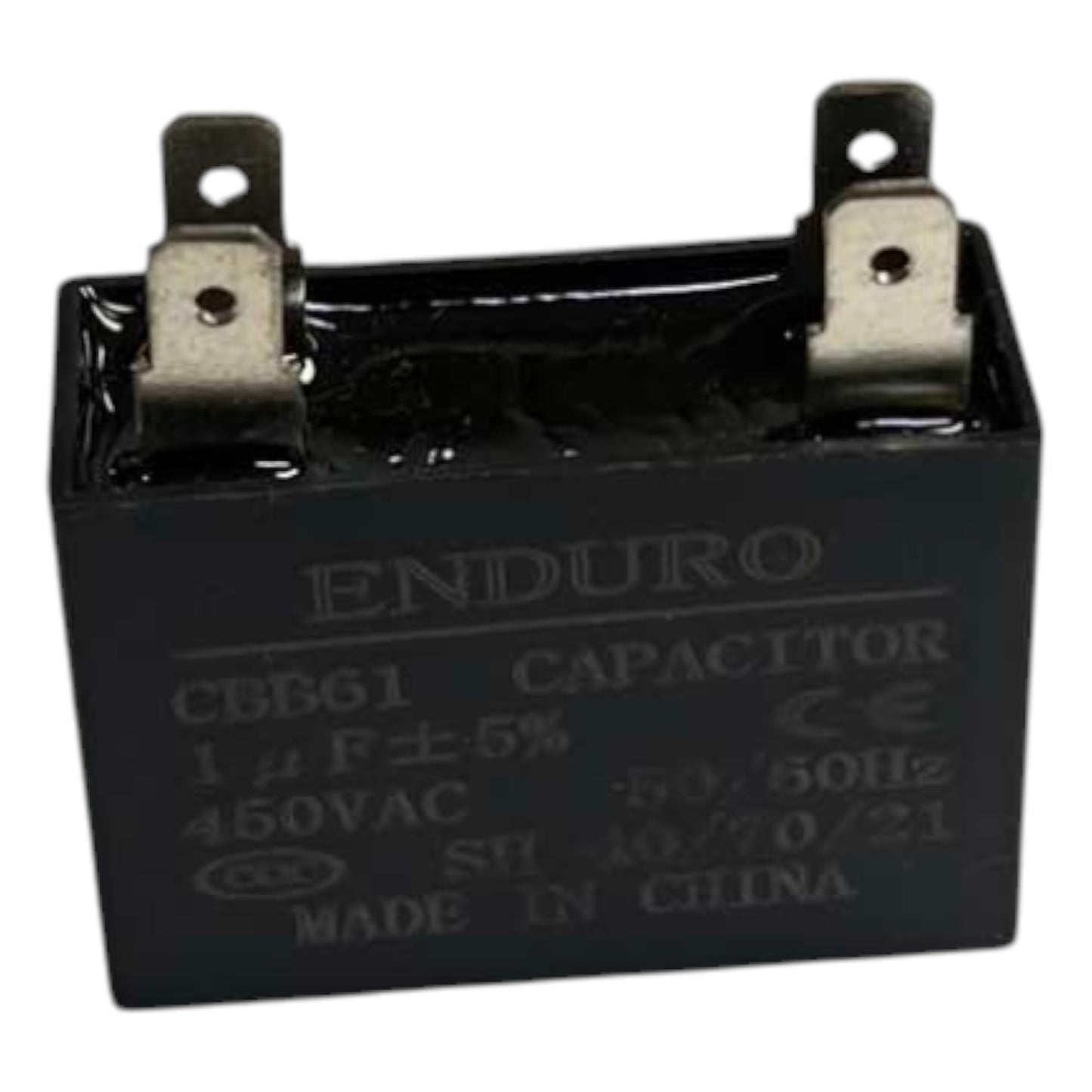 Enduro 1uF 450V Square Type Motor Capacitor for Electric Fan Motor