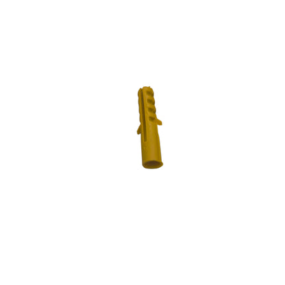 Yellow plastic wall anchor for masonry and drywall Tox 7mm x 3cm from China for secure screw fixing