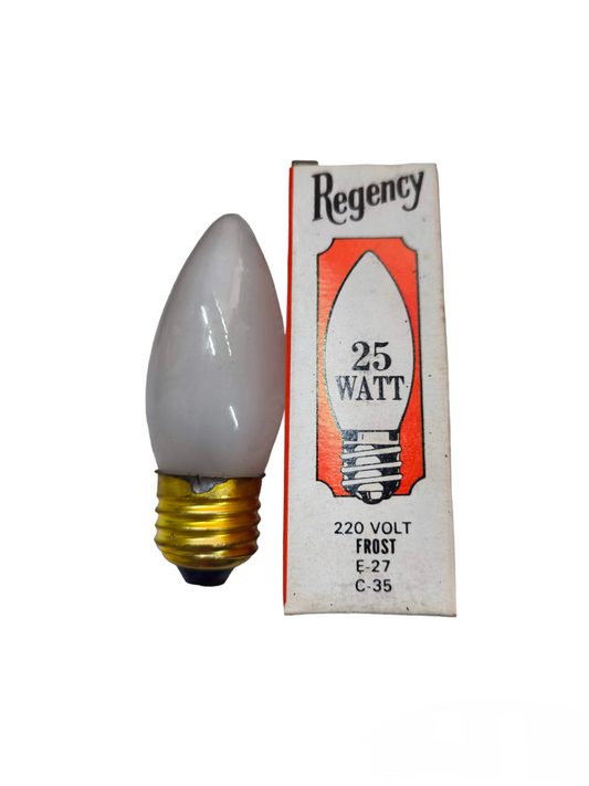 Regency Candle Bulb E27 220V Available in 25W or 40W  Clear or Frosted