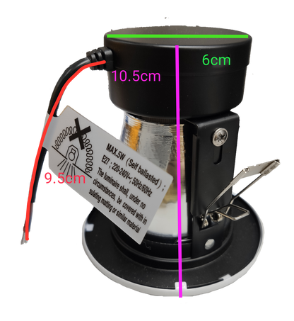 Philips 2 1/2" Recessed Downlight E27 White Border with Glass Cover