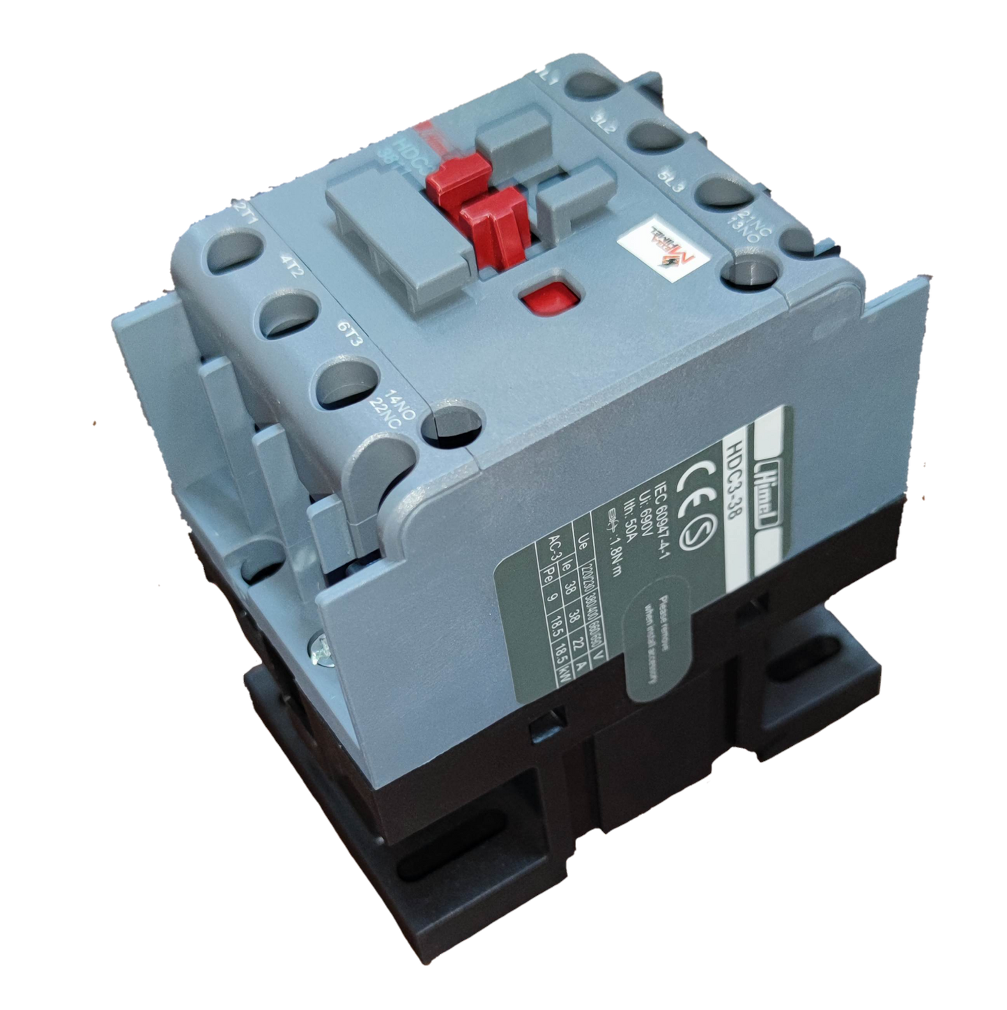 Himel Magnetic Contactor 38A 1NO/1NC 220V Coil Voltage HDC33811M7