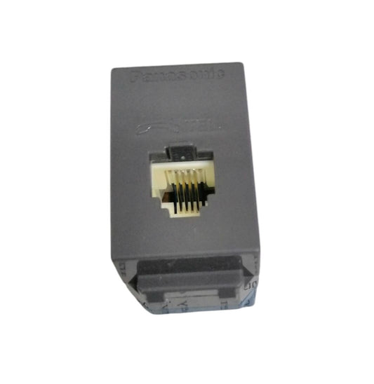 Panasonic Full Color Wide Series Telephone Modular Outlet 6P 4C Gray WEG2164H
