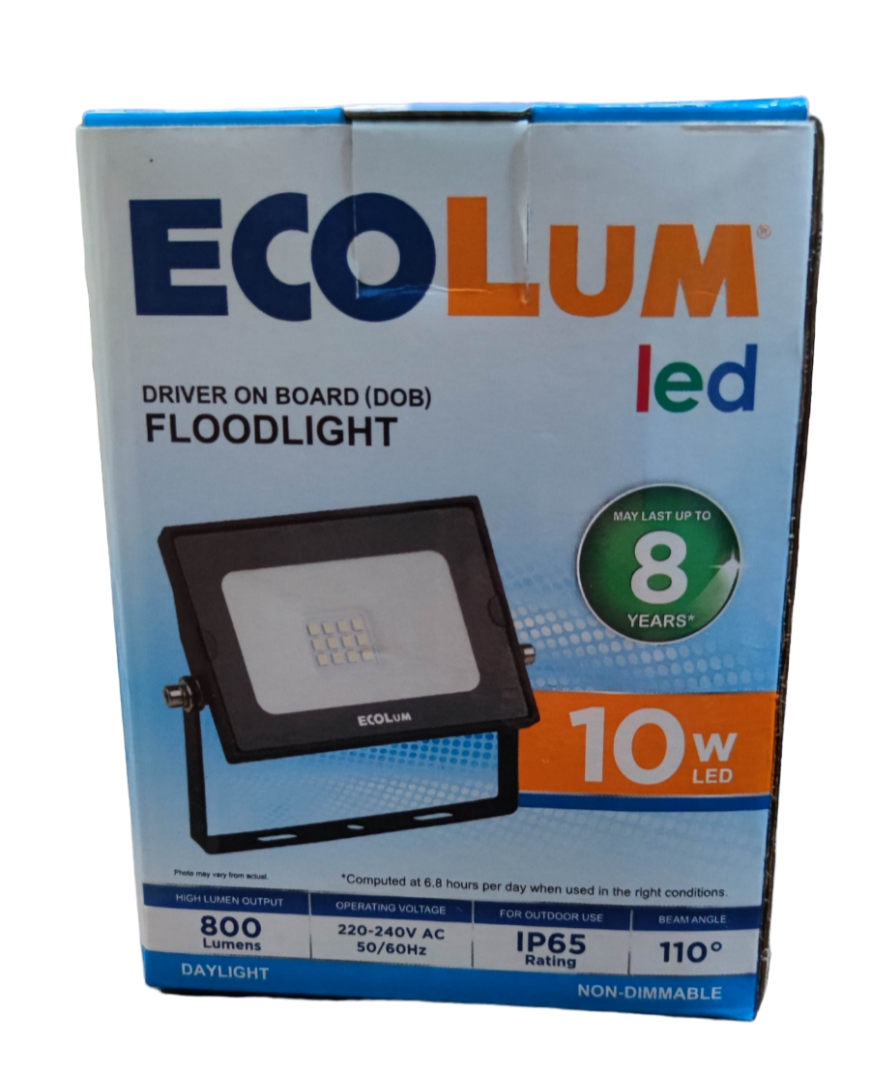 Ecolum 10W LED Flood Light 220V Daylight 6500K CFL3010DL