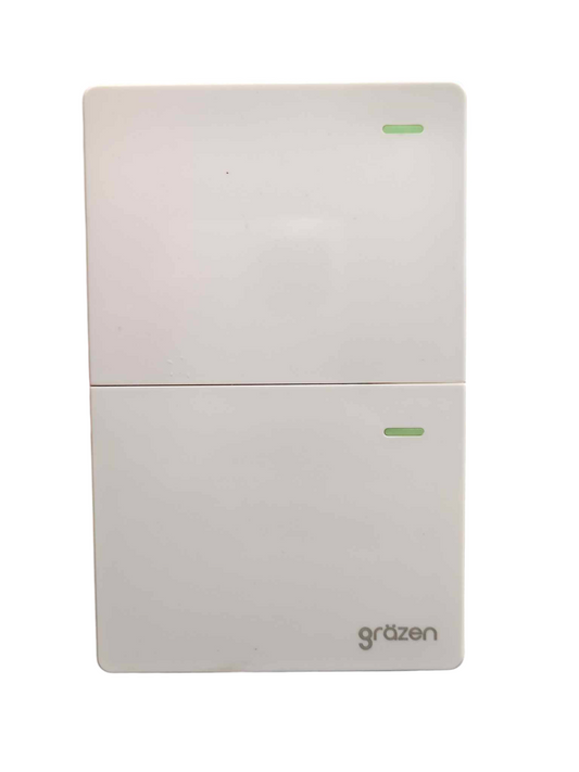 Grazen 2 Gang 3 Way Switch 16A 220V with Plate Cover Model GW-004 White