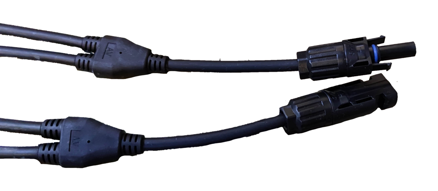 Grippes MC4 Connector 1x2 with Wire IP 67