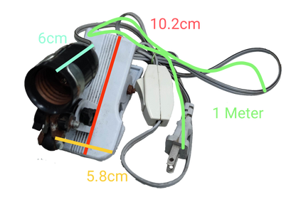 E27 Socket with 1 Meter Wire and Clip Holder with Switch 5A 220V, Lamp Holder E27 Clamp Type with Hanging Switch
