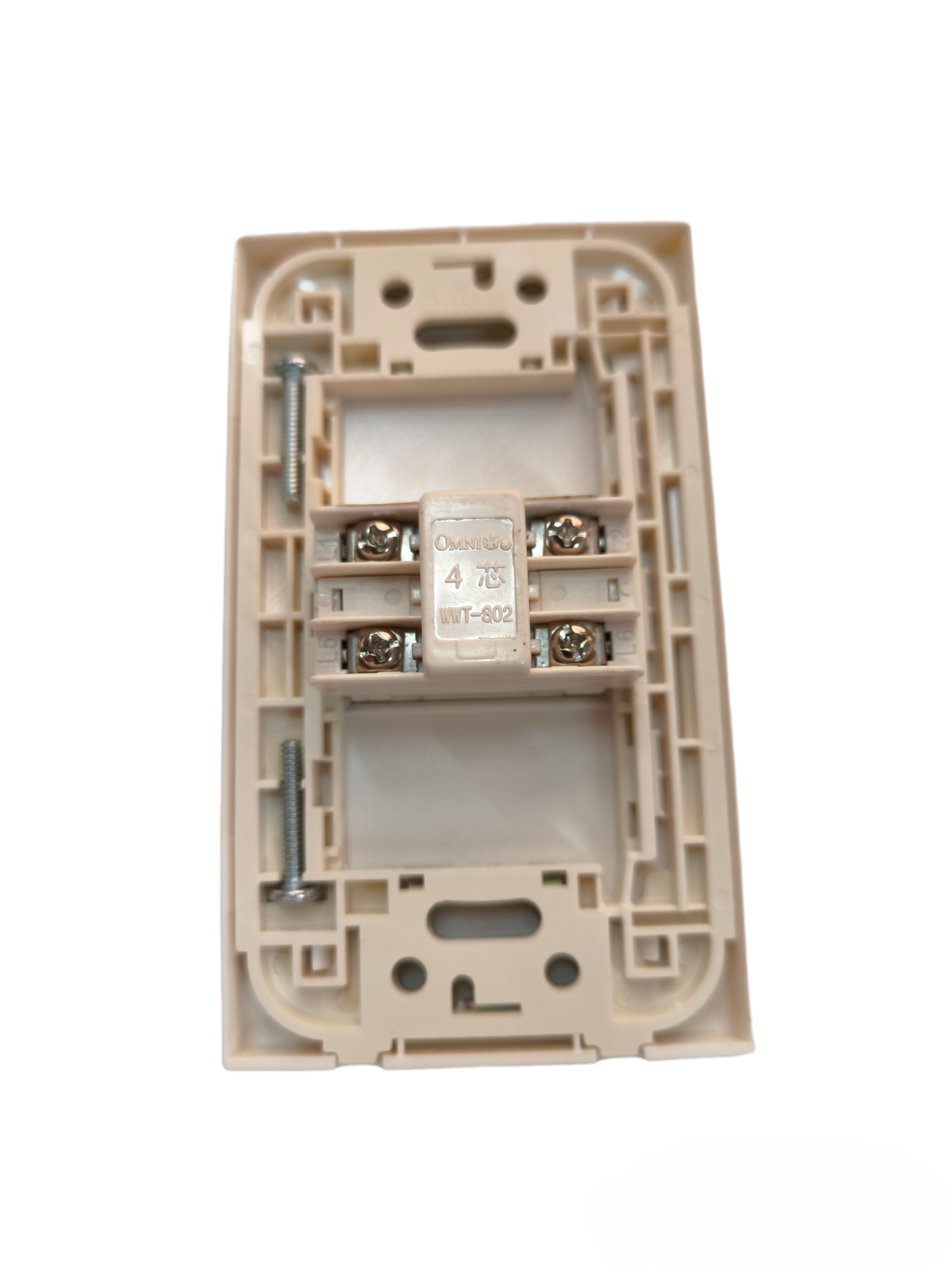 Omni 1 Gang Telephone Outlet with Plate Cover WWP-110+WWT-302