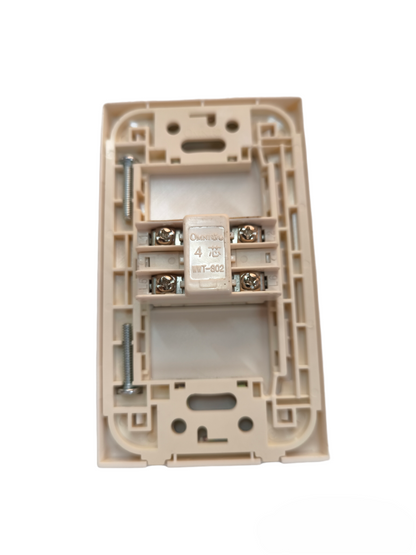 Omni 1 Gang Telephone Outlet with Plate Cover WWP-110+WWT-302