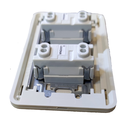 Panasonic 2 Gang 1 Way Switch Classic Series, 2 Gang Switch Classic Series 16A 250V WNG5001-5 /  WNF6202W-8