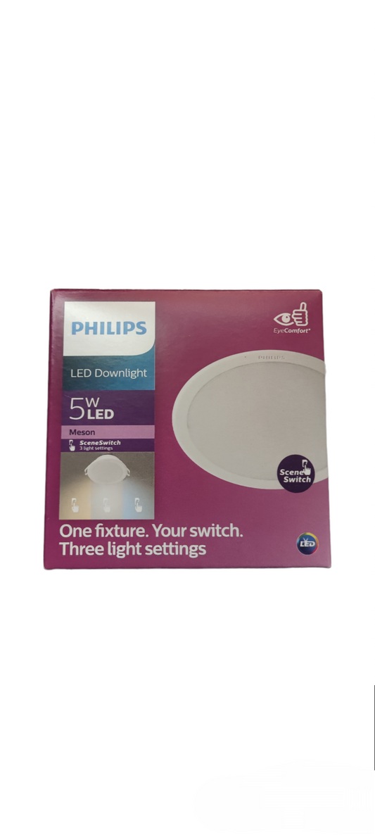 Philips 5W LED Downlight Meson Scene Switch 220V Tri Color 2700K-4000K-6500K