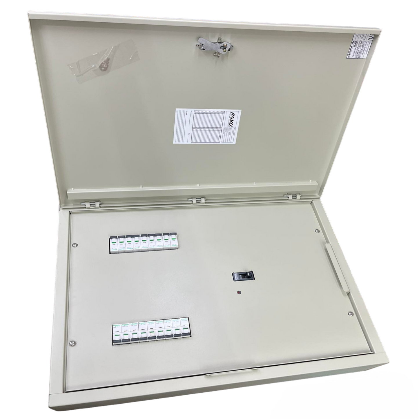 Panel Board Main EZC250F 225A 3 Pole with 18 Branches 1 Pole IC60N Schneider Breakers