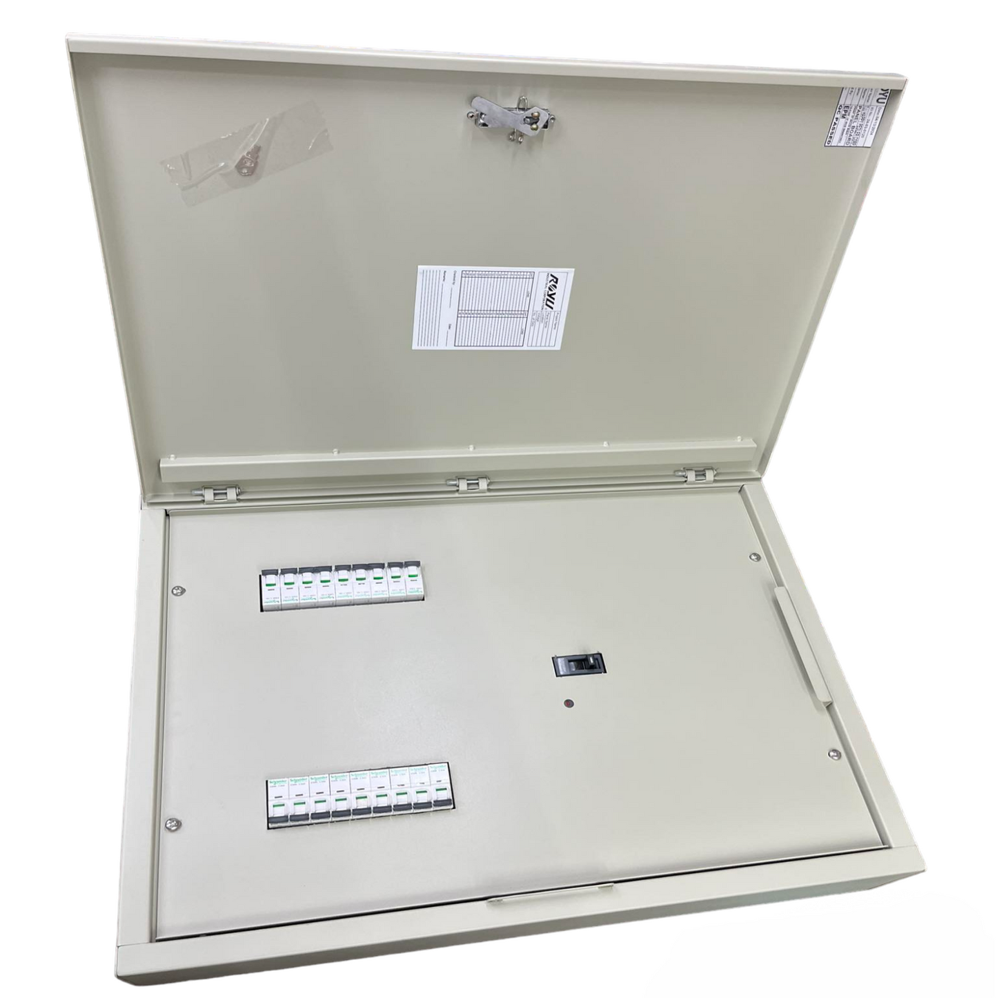Panel Board Main EZC250H 200A 3 Pole with 18 Branches 1 Pole IC60N Schneider Breakers