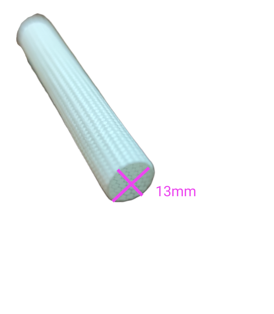Electx Electrical Supply white Fiber Glass Sleeves cable management tube 13mm diameter