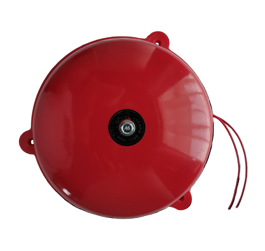 Grippes 10 inch fire alarm bell 220VAC in vibrant red for effective emergency signaling