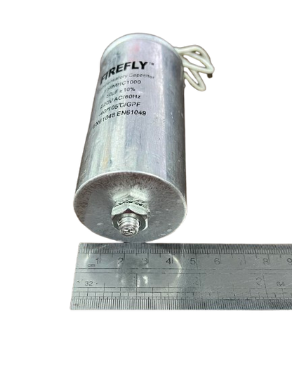 Firefly 1000W capacitor 220V with aluminum casing and threaded terminal for electrical applications