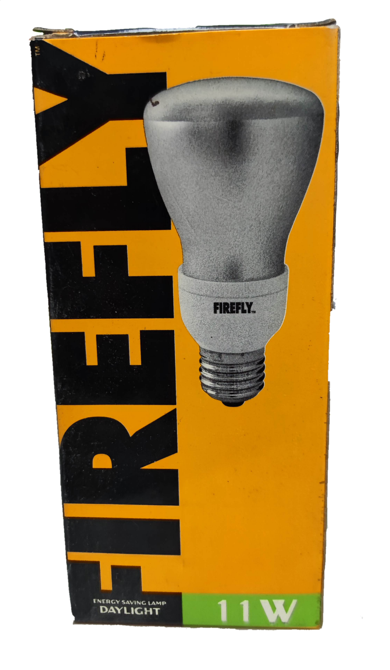 Firefly 11W Reflectorize CFL E27 Daylight compact fluorescent bulb in yellow and black packaging