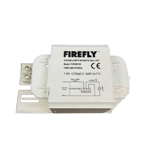 Firefly 150W high pressure sodium lamp ballast designed for efficient lamp operation and energy savings