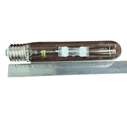 Firefly 250W Metal Halide Lamp Tubular high intensity discharge bulb with screw base by ruler