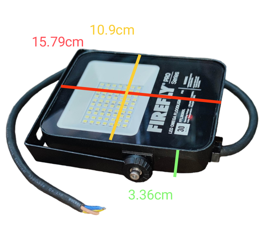 Firefly 30W LED floodlight with a durable design for optimal outdoor lighting in residential areas