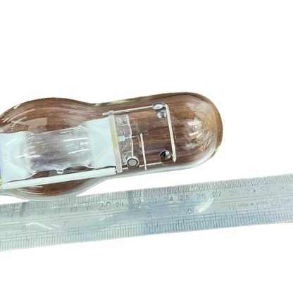 Firefly 400W Metal Halide Lamp Tubular high intensity discharge bulb shown next to ruler for scale