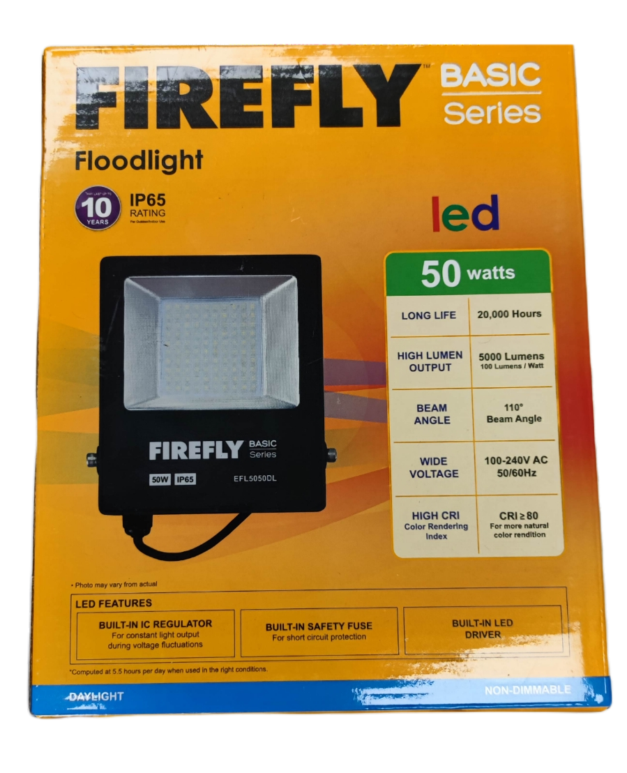 Firefly Basic Series 50W 220V LED floodlight daylight with 5000 lumens and 110 degree beam angle