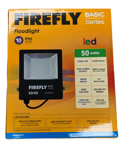 Firefly Basic Series 50W 220V LED floodlight daylight with 5000 lumens and 110 degree beam angle