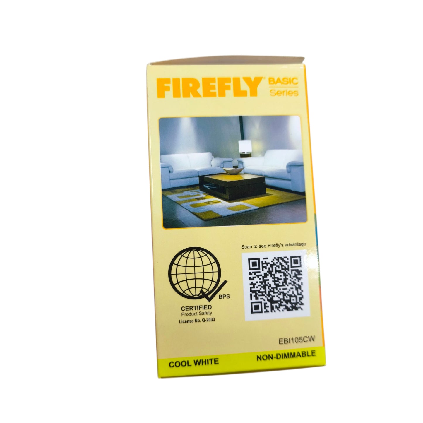 Firefly 5W LED bulb E27 220V in a box featuring cool white lighting for living spaces
