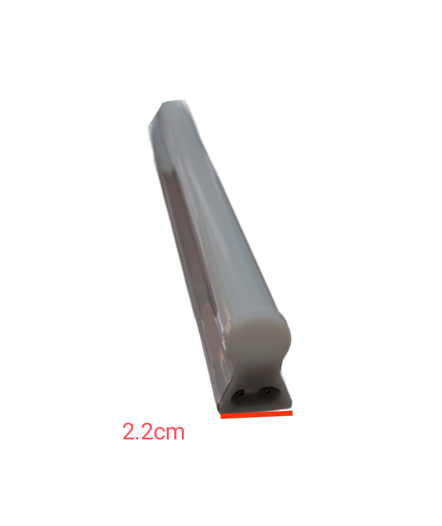 Firefly 5W LED T5 batten daylight showcasing a slim design with a width of 2.2cm for efficient lighting.