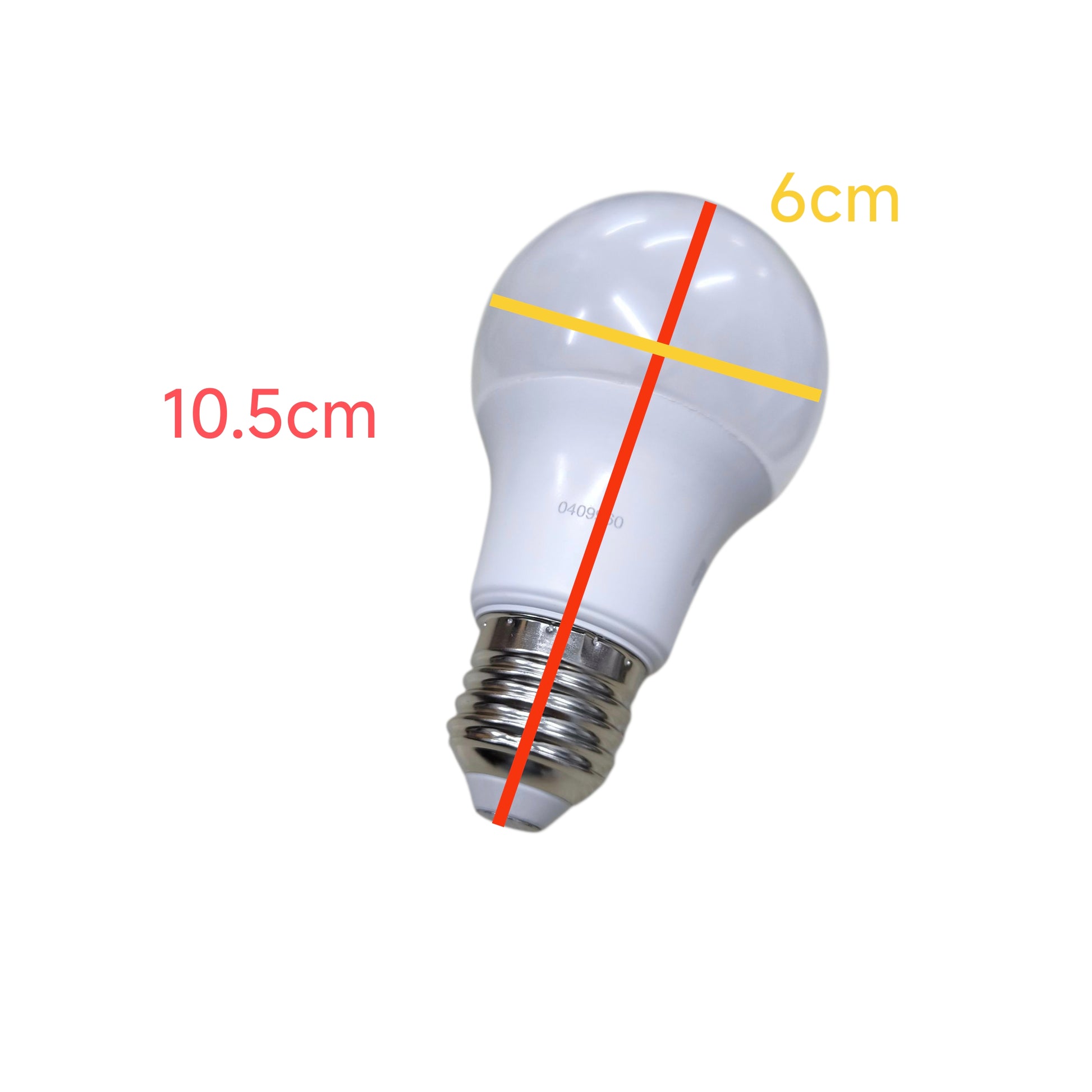 Firefly 7W LED Bulb Lamp E27 220V with dimensions of 10.5cm height and 6cm diameter