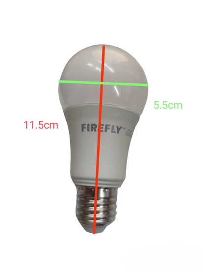 Firefly 8W tri color LED bulb featuring a sleek design with efficient lighting options