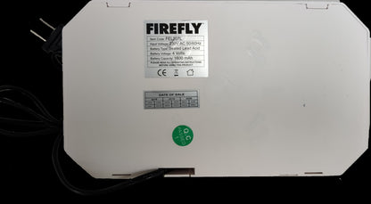 Firefly Emergency Light Mini Dual Optics with white casing and power cable for work and safety