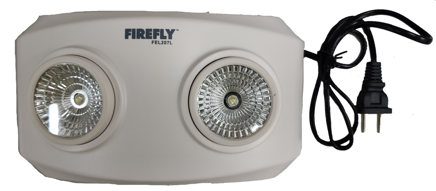 Firefly Emergency Light Mini Dual Optics white work and safety light with dual round lamps and power cord