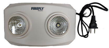 Firefly Emergency Light Mini Dual Optics white work and safety light with dual round lamps and power cord