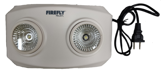 Firefly Emergency Light Mini Dual Optics white work and safety light with dual round lamps and power cord