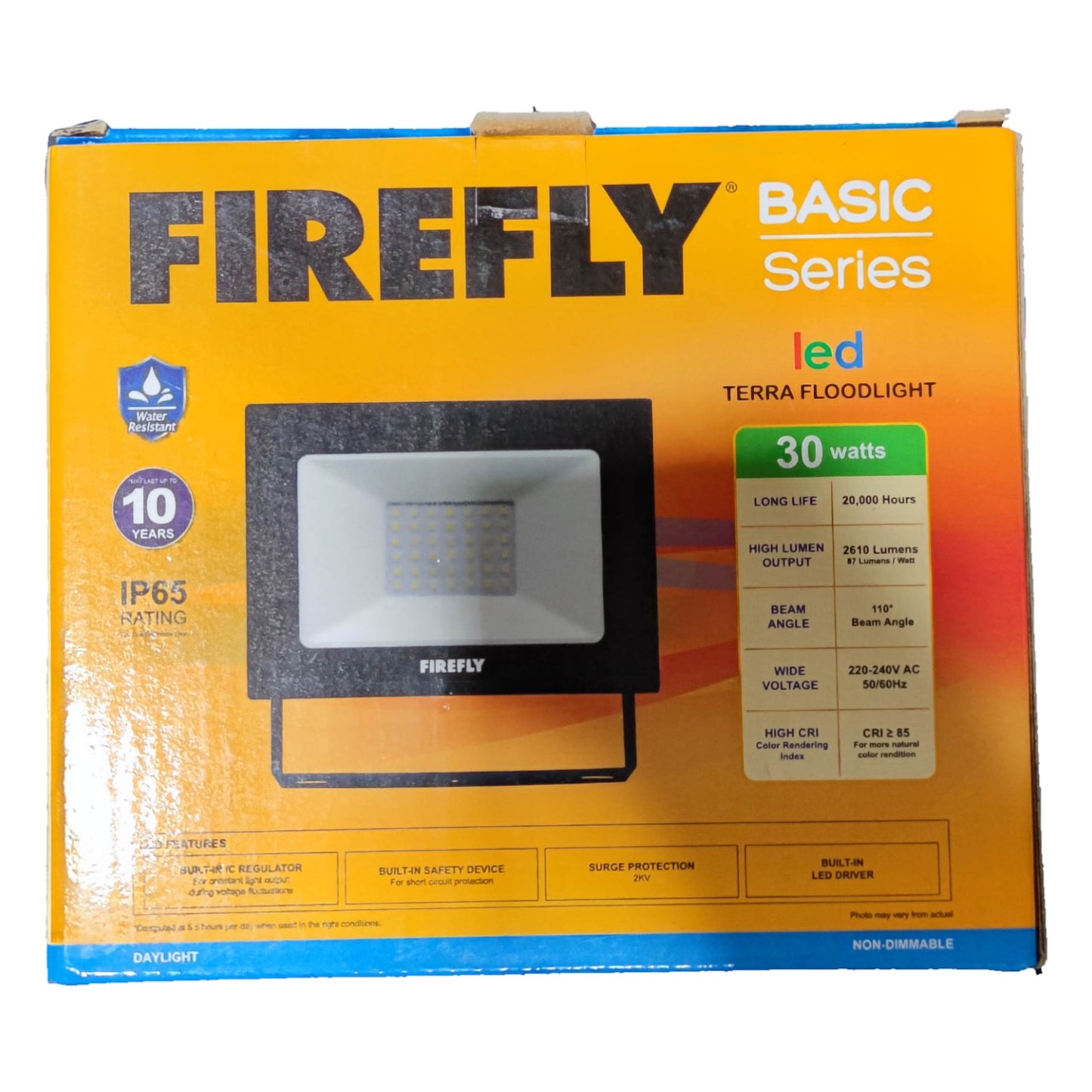 Firefly 30W LED Flood Light 220V 6500K Daylight Terra EFL88030DL