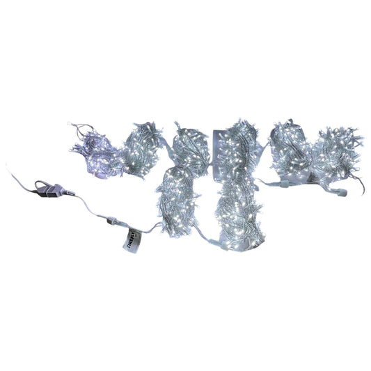 Firefly LED Christmas Light 1200 LED Bulb String Lights Indoor or Outdoor 80 meters 80W 220V Steady White Light Transparent Wire FXL1115044WHX8