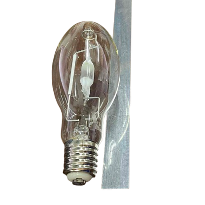 Firefly Metal Halide Lamp Elliptical 250W with a clear glass design and silver base for enhanced lighting