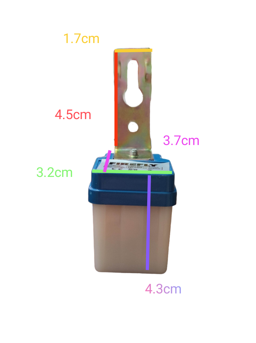 Firefly Photocell 6A 220V FEDPS06 power point switch with metal mounting bracket and compact design