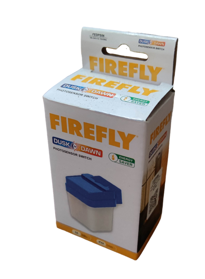 Firefly Photocell 6A 220V FEDPS06 photosensor switch in packaging for dusk to dawn energy saving