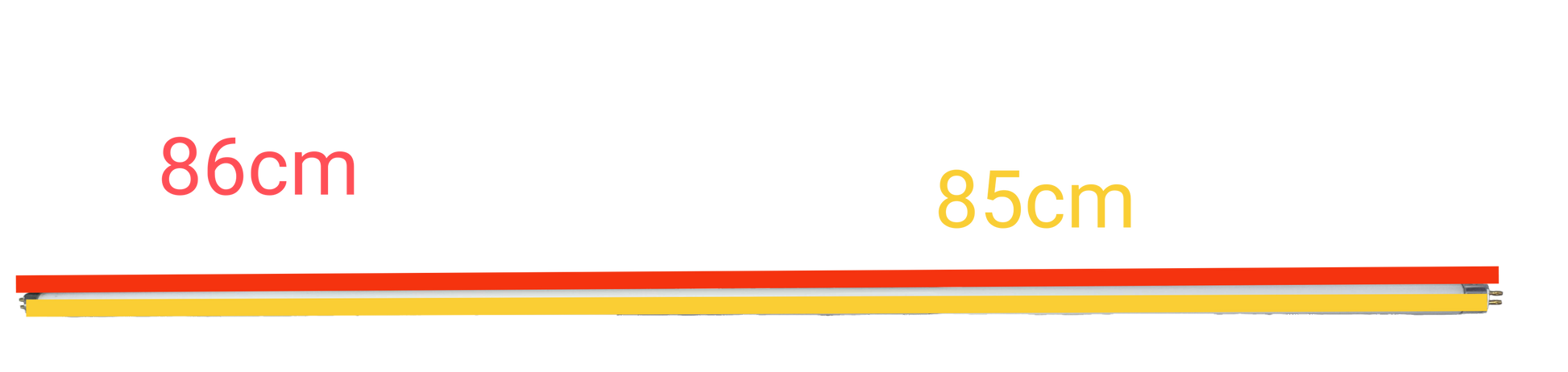 Firefly T5 fluorescent fixture set 21W showing two tubes of different lengths for versatile lighting options
