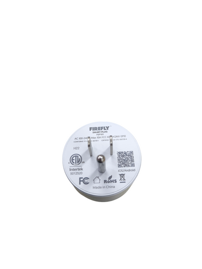 Firefly Wifi Smart Plug 10A 220V round white smart lighting switch with certification labels