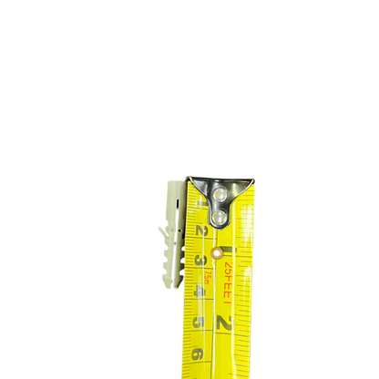 Local construction plastic wall anchor 8mm With Screw 3.6cm x 0.8cm beside tape measure showing length