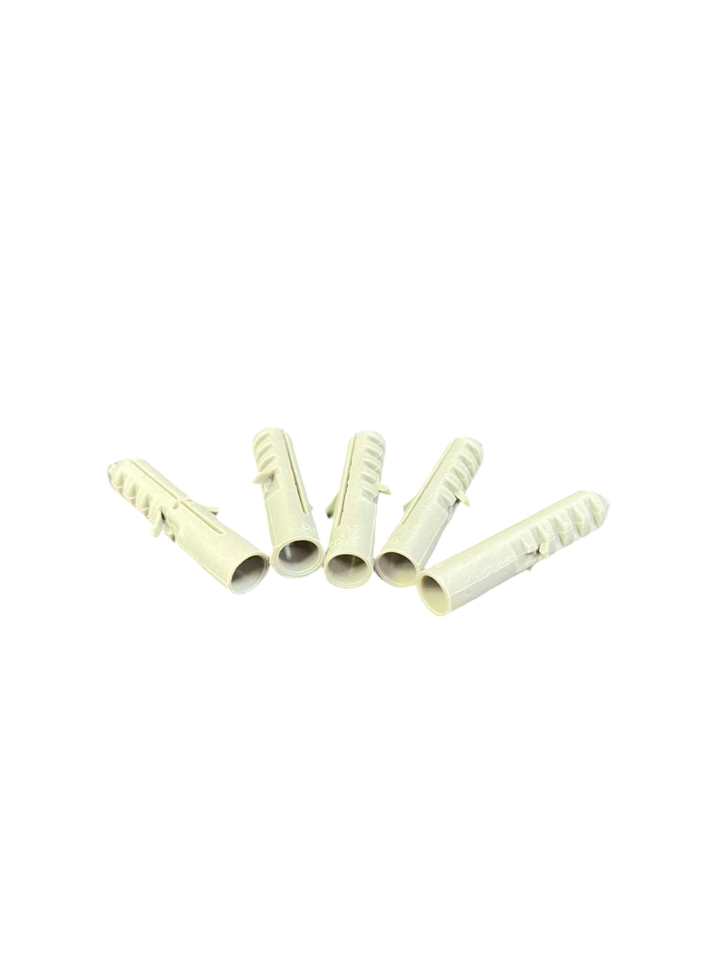 Local construction plastic wall anchors beige five pieces for drywall 8mm With Screw 3.6cm x 0.8cm
