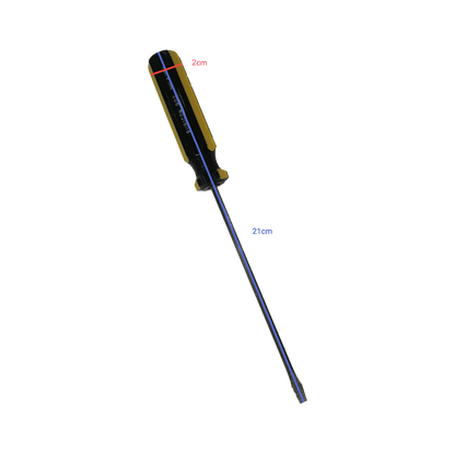 Rubicon Flat Head Screw Driver 902 125mm with black and yellow ergonomic handle