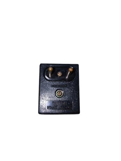 Panasonic Flat Pin Outlet to Round Pin Outlet 10A black adapter for electrical connection