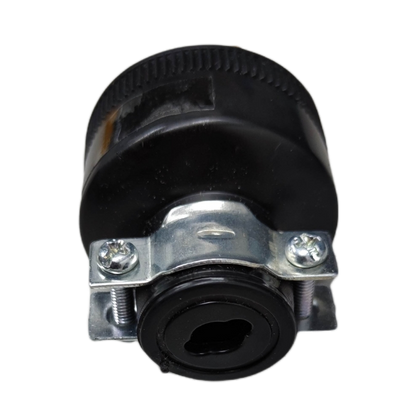 Surer black power plug connector with metal clamp for Flat Pin with Ground Plug 15A 125V applications