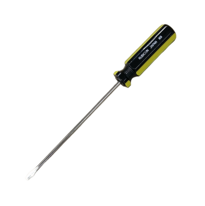 Rubicon Flat Screw Driver 901 100mm with black and yellow ergonomic handle for precision tasks